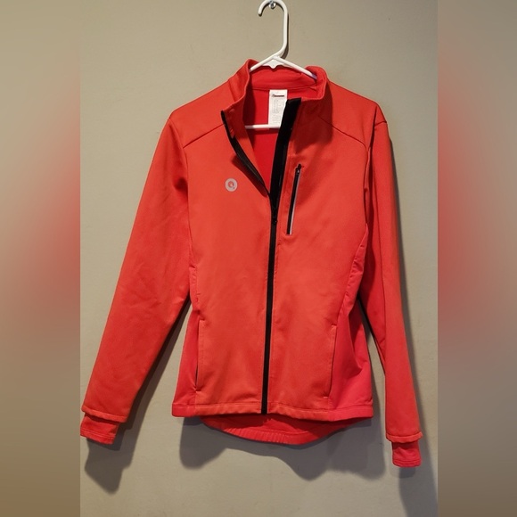 Prewalski women's Red Cycling Running Thermal Windproof Jacket Size M - Picture 4 of 5